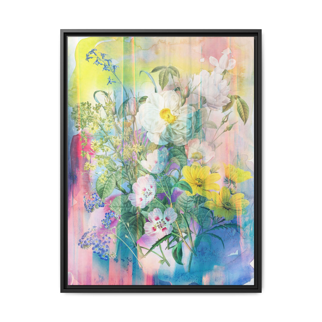 Canvas Wall Art - Sustainably Made Framed Wall Art - Electric Garden