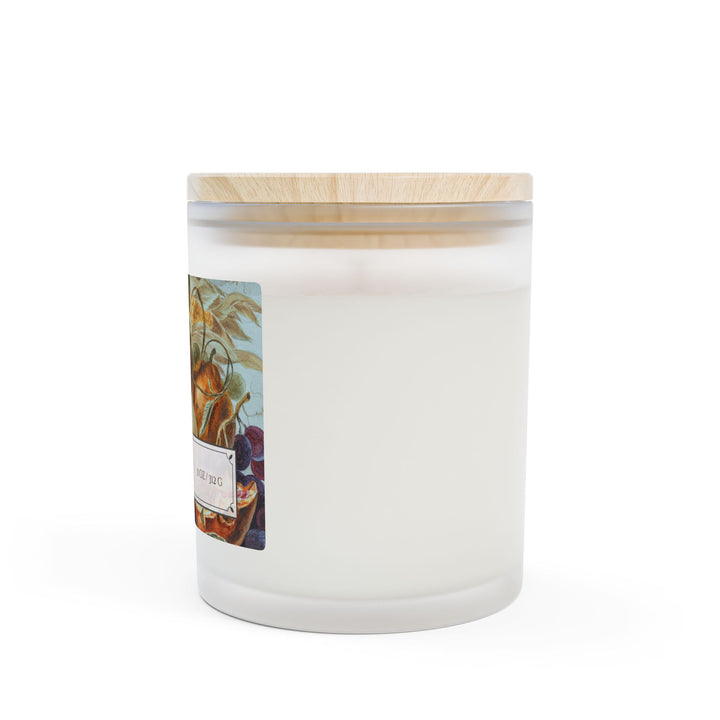 Frosted Glass Candle - 11oz - Soy Wax - Fall Fruits - Gilded Age Collection