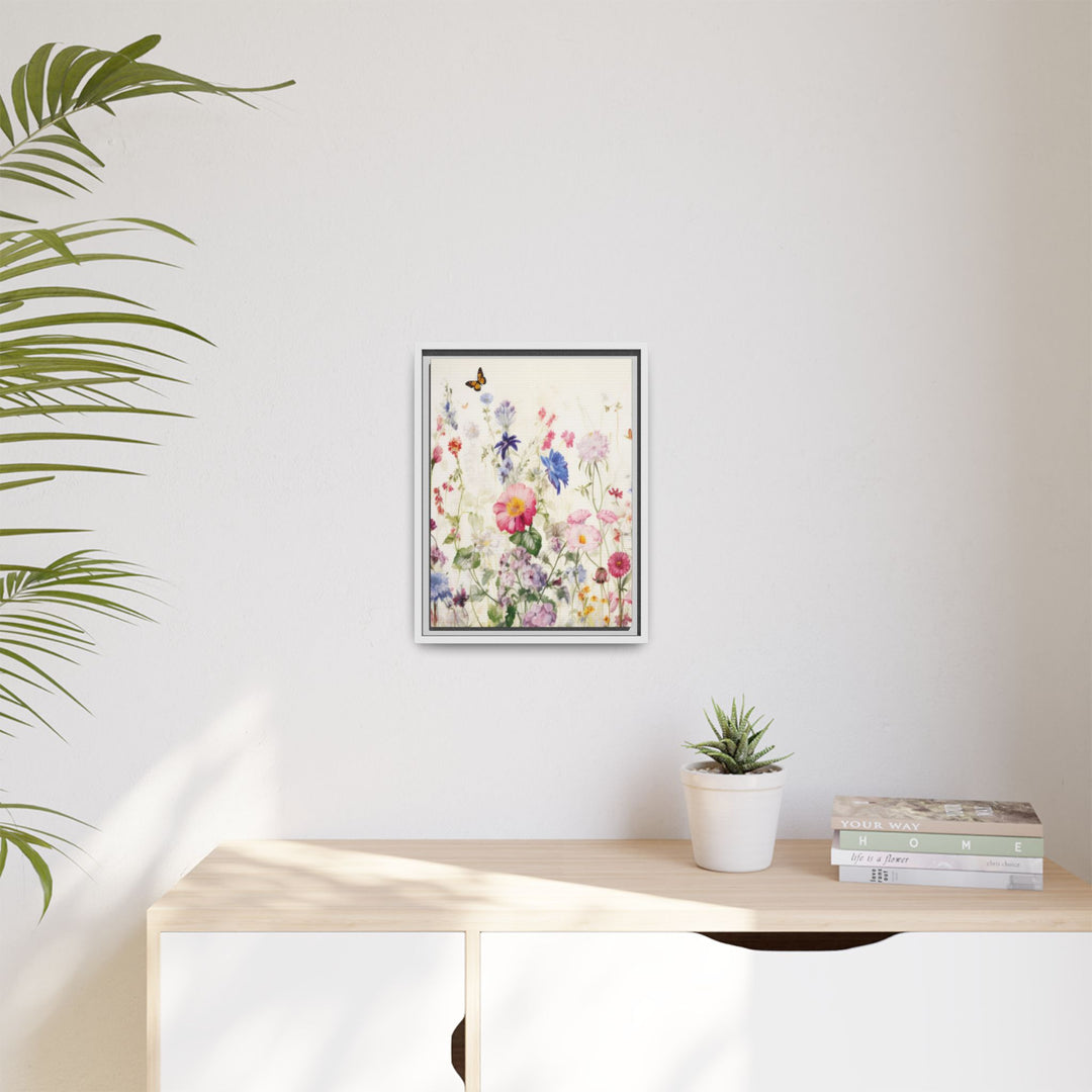 Canvas Wall Art - Sustainably Made Framed Wall Art - Soft Meadow