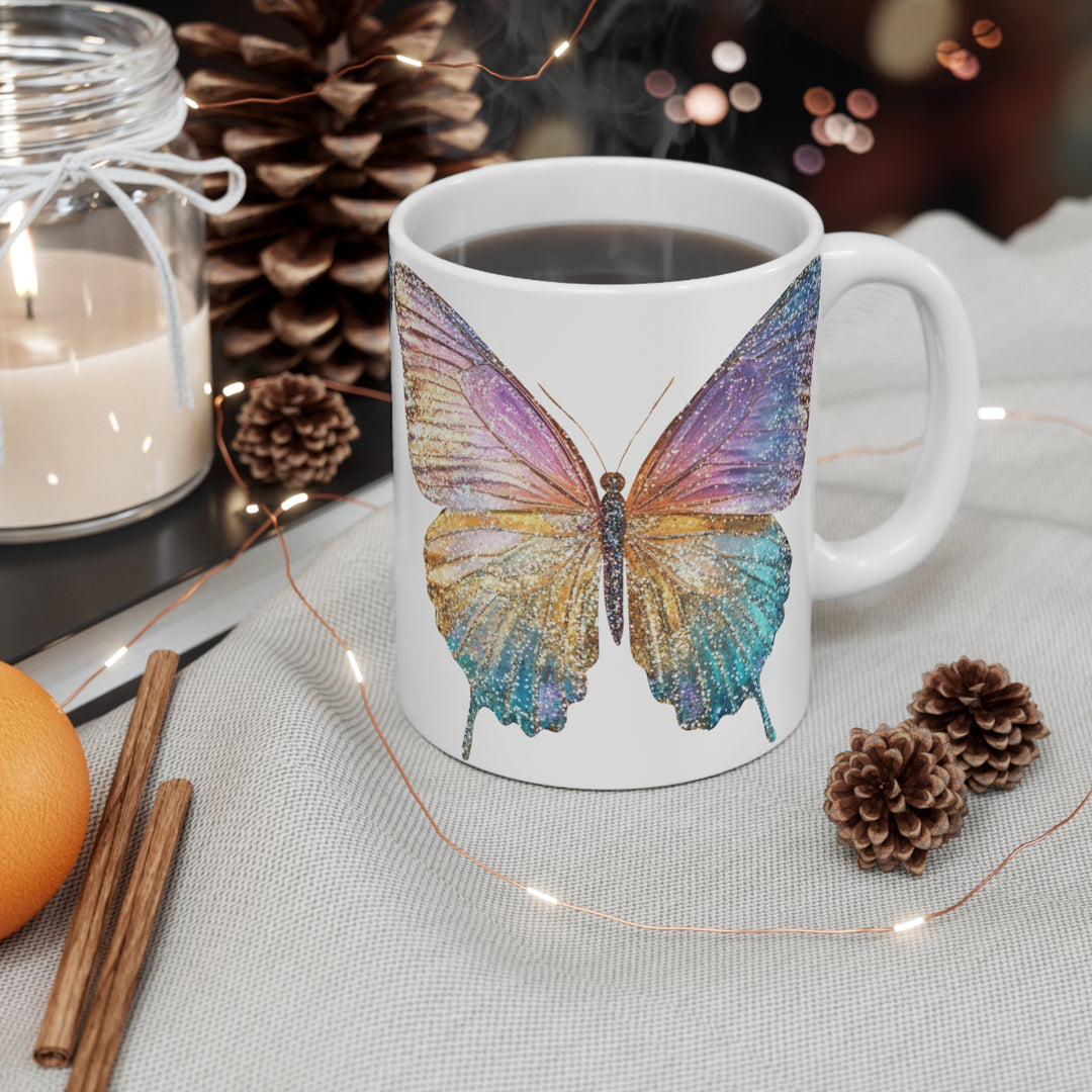 Mug - 11 oz - Sparkle Butterflies