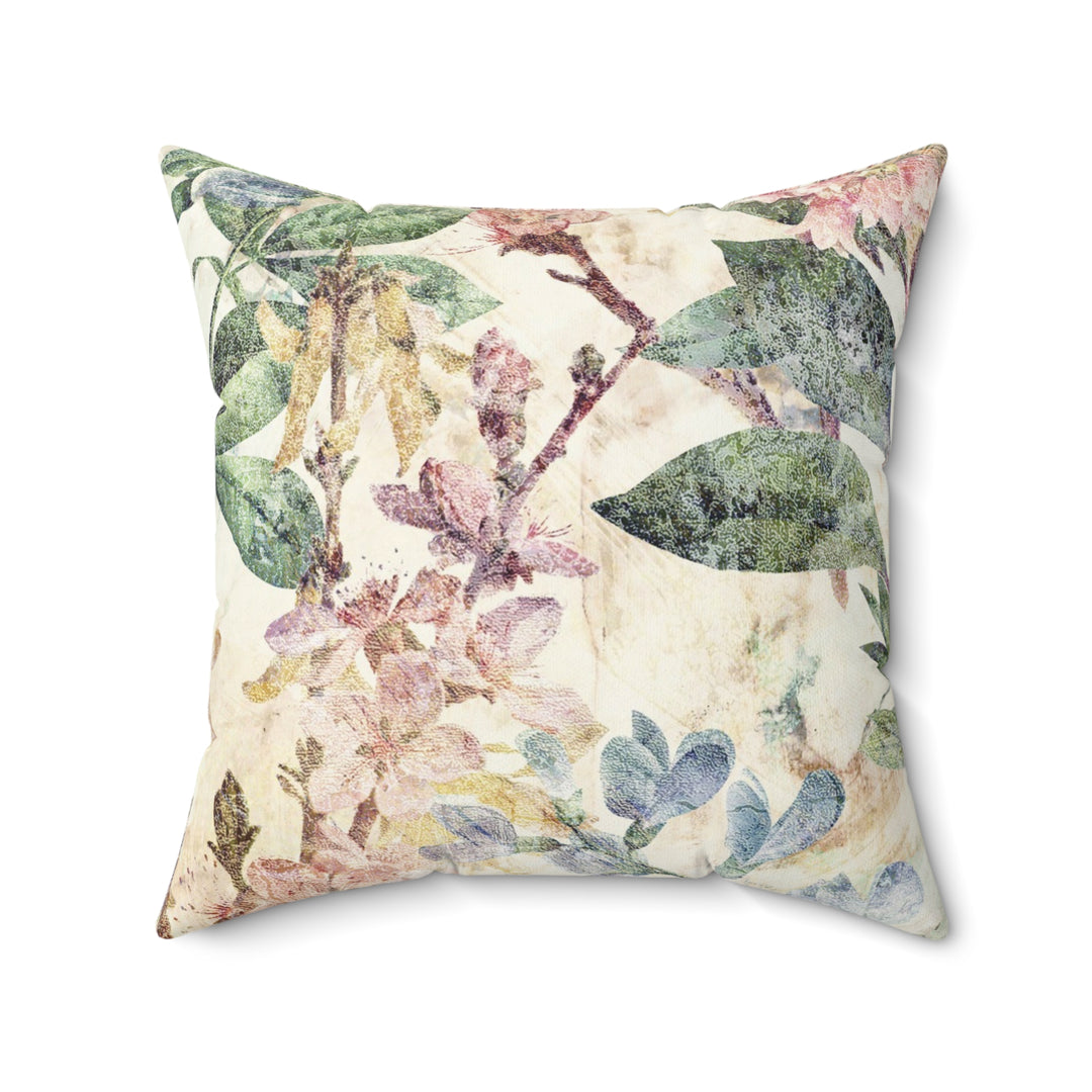 Luxury Faux Suede Pillow - Faded Fresco