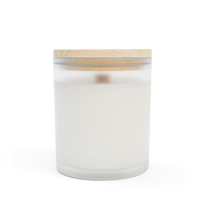 Frosted Glass Candle - 11oz - Vegan Wax - Blue Vintage