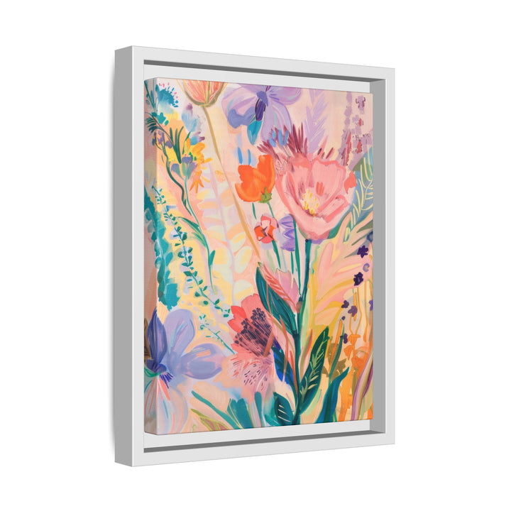 Canvas Wall Art - Sustainably Made Framed Wall Art - Happy Flowers