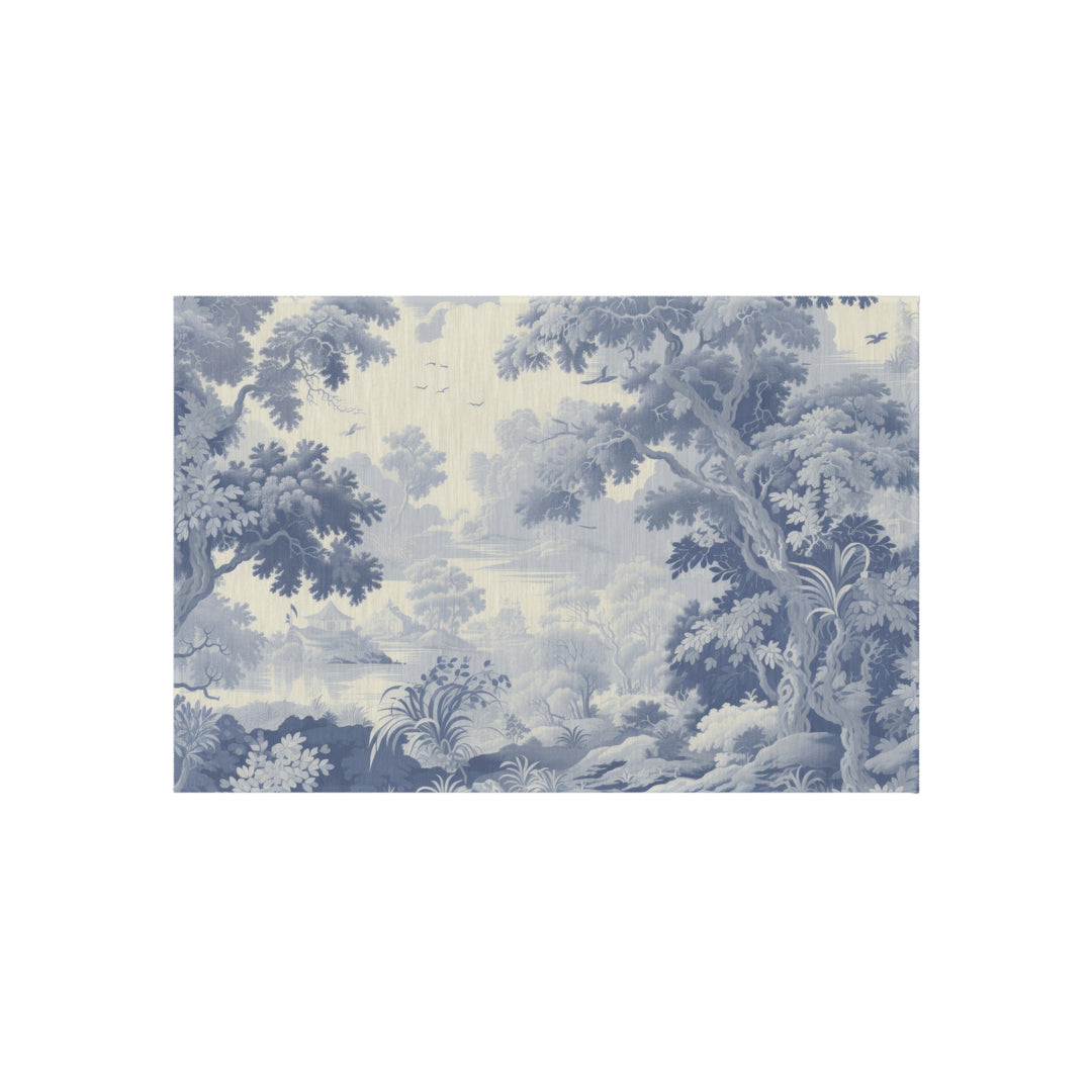 Elegant Floral Outdoor Rug - Devon Forest