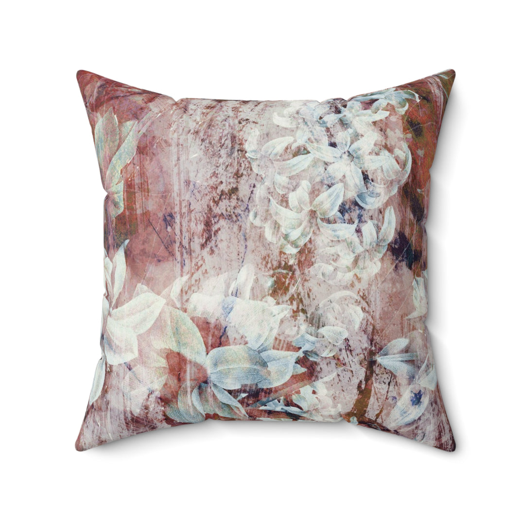 Luxury Faux Suede Pillow - Fall Garden