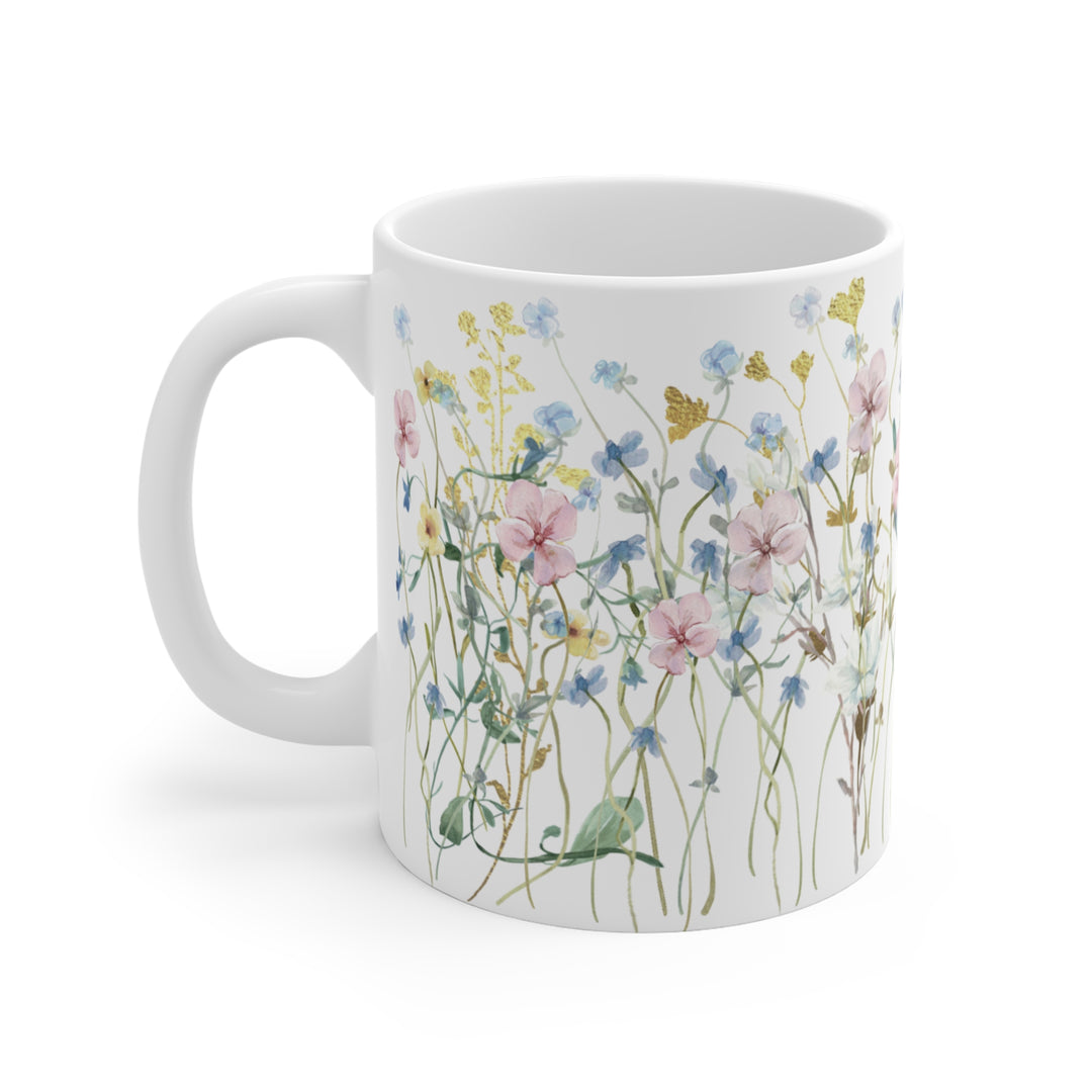 Mug - 11 oz. - BPA-Free - Pastel Wildflowers