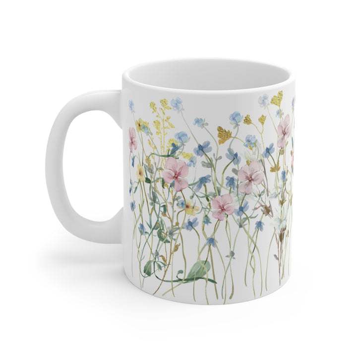 Mug - 11 oz. - BPA-Free - Pastel Wildflowers