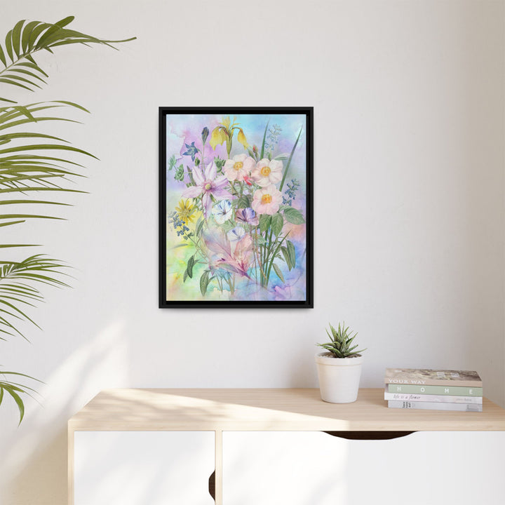 Canvas Wall Art - Sustainably Made Framed Wall Art - Wild Rose Garden