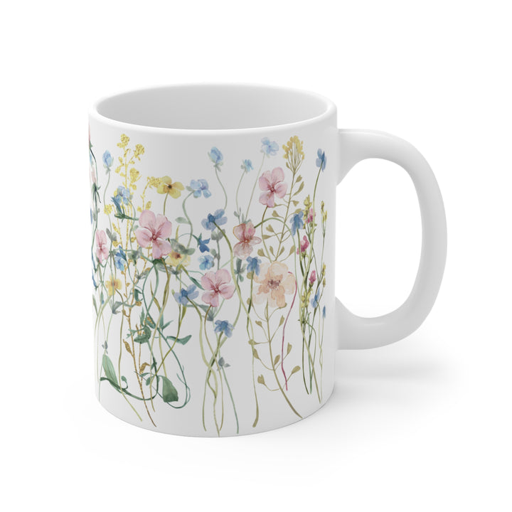 Mug - 11 oz. - BPA-Free - Pastel Wildflowers
