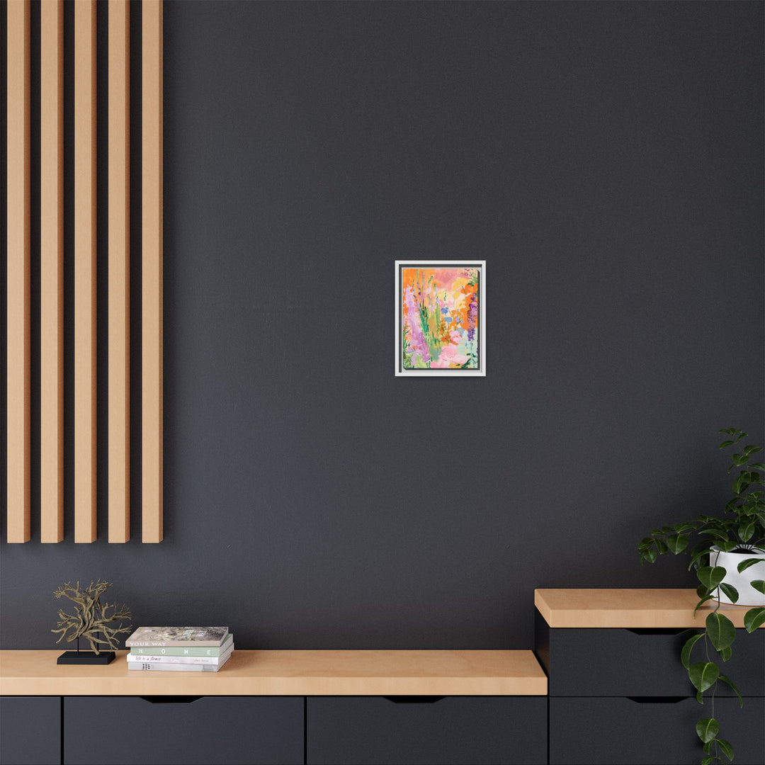 Canvas Wall Art - Sustainably Made Framed Wall Art - Bright Garden