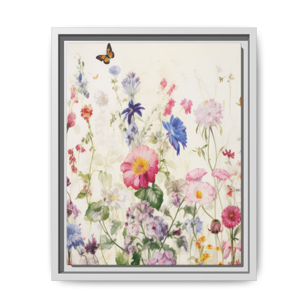 Canvas Wall Art - Sustainably Made Framed Wall Art - Soft Meadow