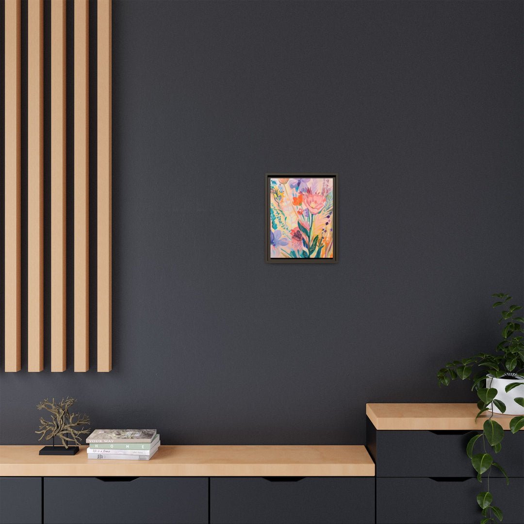 Canvas Wall Art - Sustainably Made Framed Wall Art - Happy Flowers
