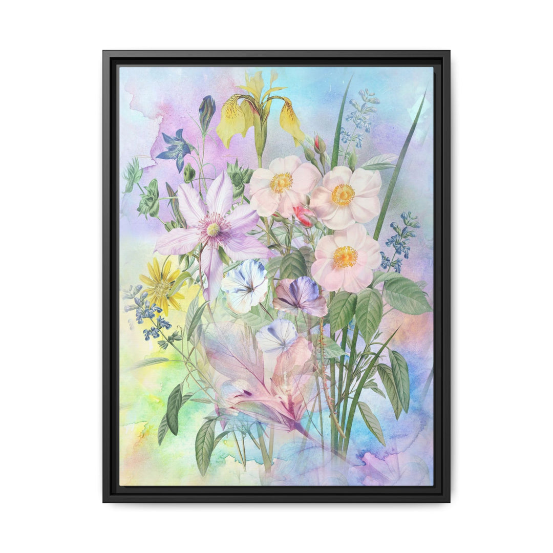 Canvas Wall Art - Sustainably Made Framed Wall Art - Wild Rose Garden
