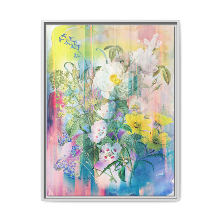 Canvas Wall Art - Sustainably Made Framed Wall Art - Electric Garden