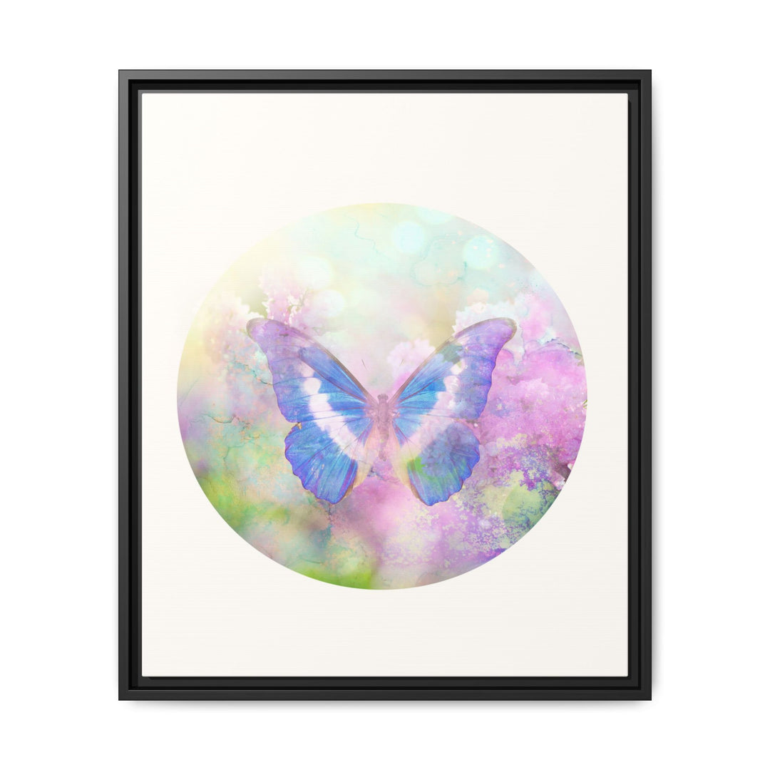 Canvas Wall Art - Sustainably Made Wall Décor - Lilac Butterfly