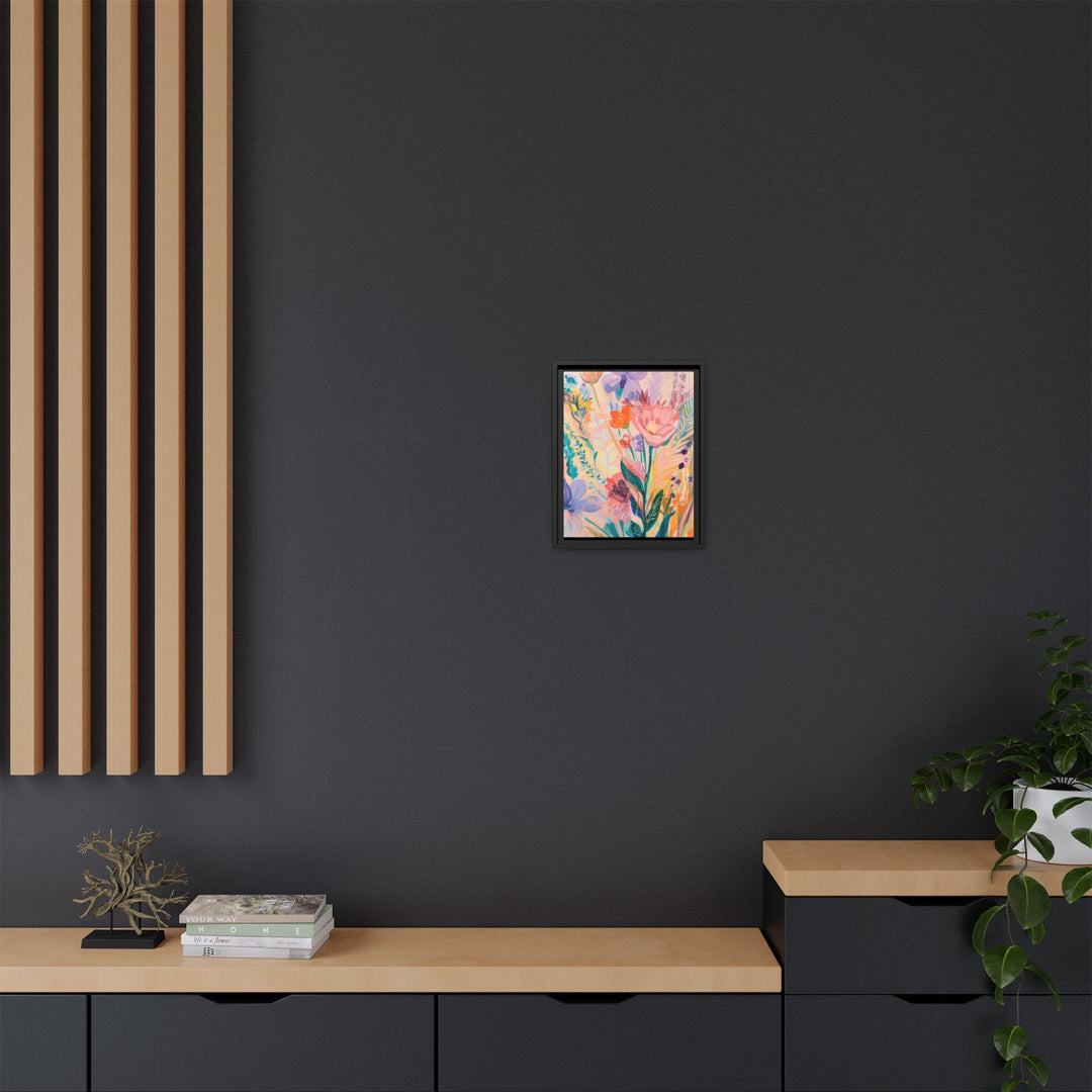 Canvas Wall Art - Sustainably Made Framed Wall Art - Happy Flowers