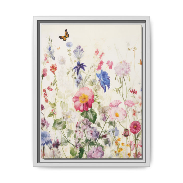 Canvas Wall Art - Sustainably Made Framed Wall Art - Soft Meadow