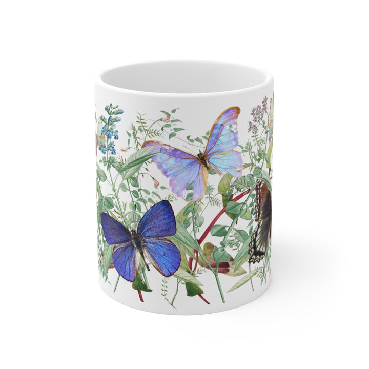 Mug 11oz - Morpho Butterflies & Wildflowers