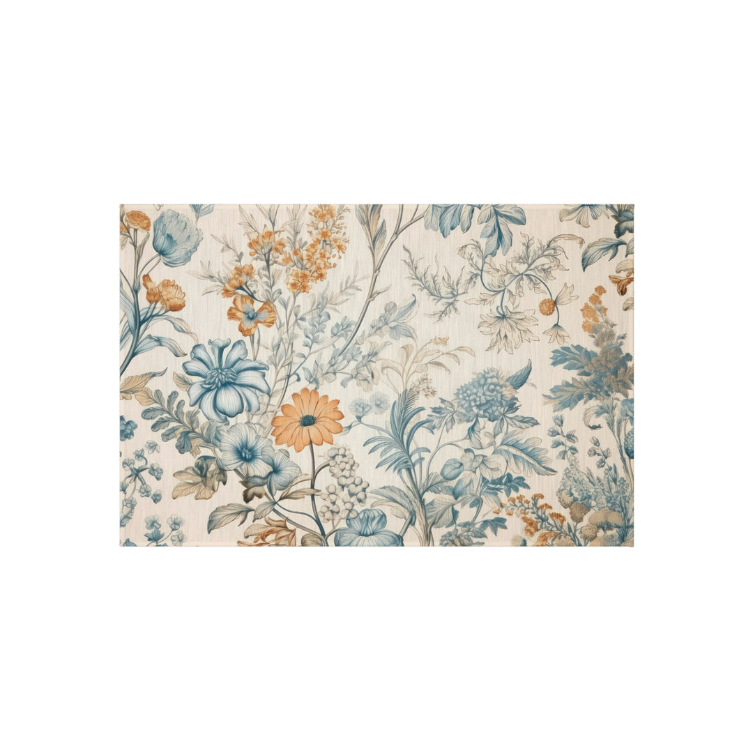 Soft Floral Outdoor Rug - Gold Garden