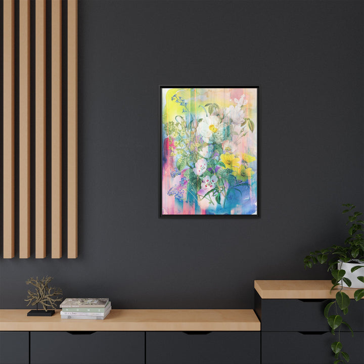 Canvas Wall Art - Sustainably Made Framed Wall Art - Electric Garden