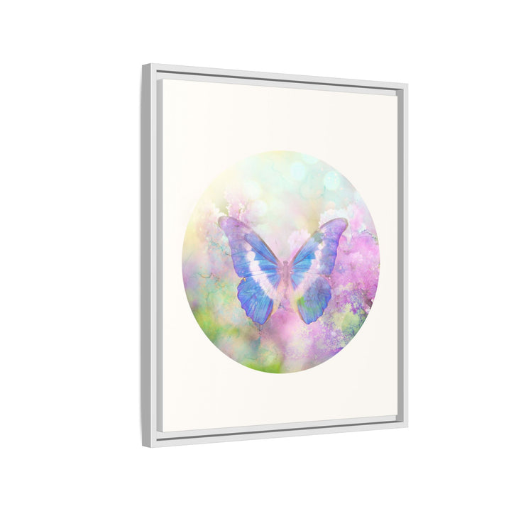 Canvas Wall Art - Sustainably Made Wall Décor - Lilac Butterfly