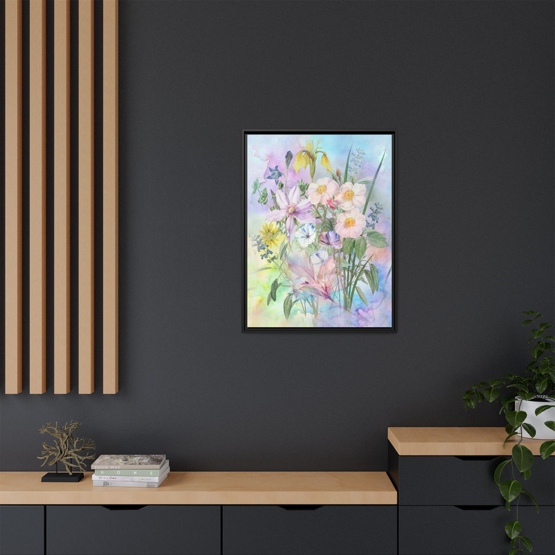 Canvas Wall Art - Sustainably Made Framed Wall Art - Wild Rose Garden