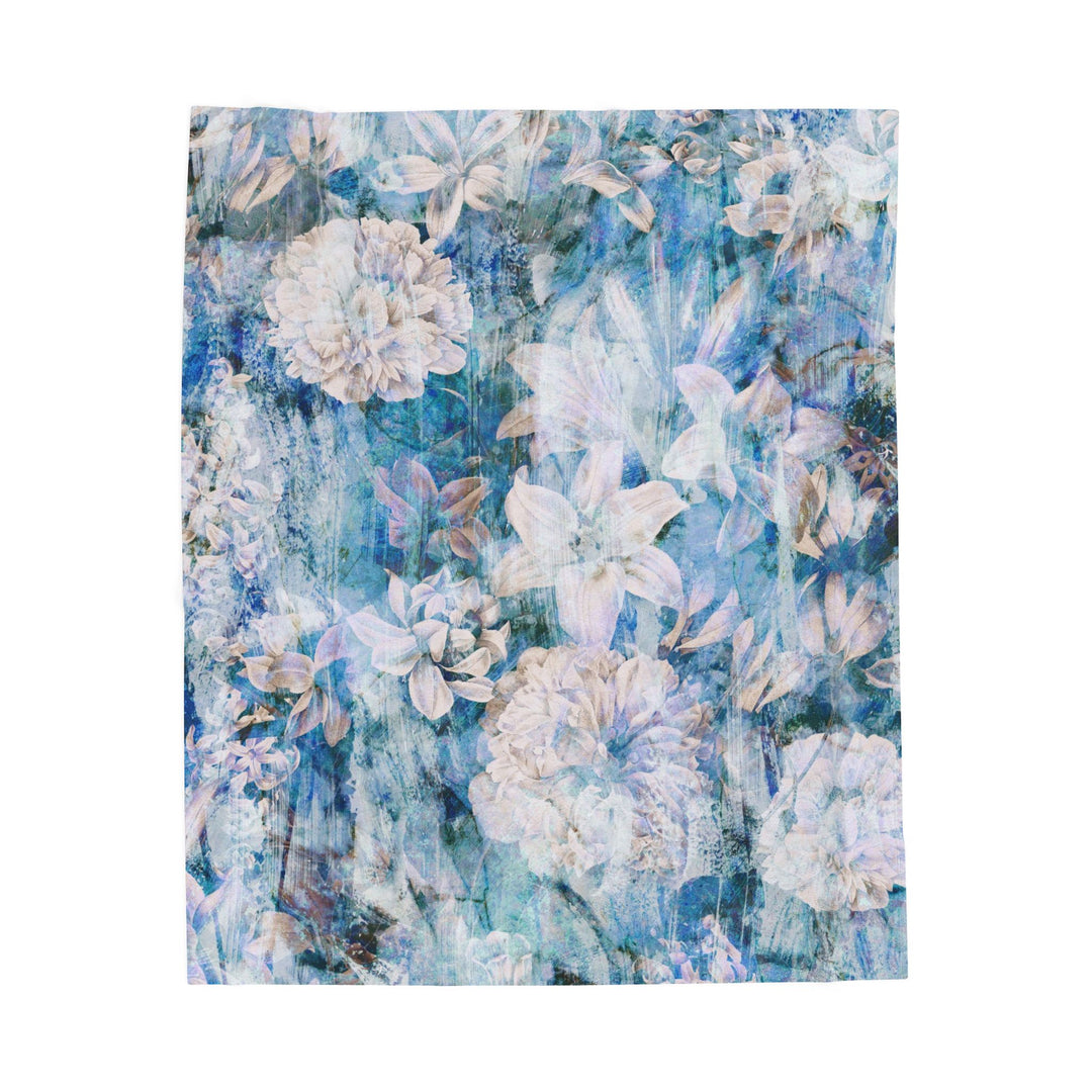 Luxury Velveteen Plush Blanket - Jasmine Evening- Cozy & Soft