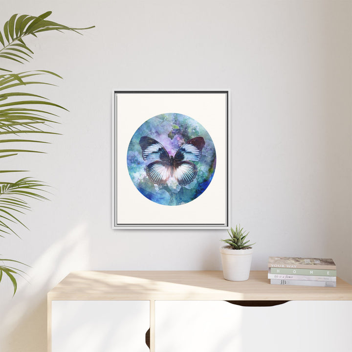 Canvas Wall Art - Sustainably Made Wall Décor - Lilac Butterfly