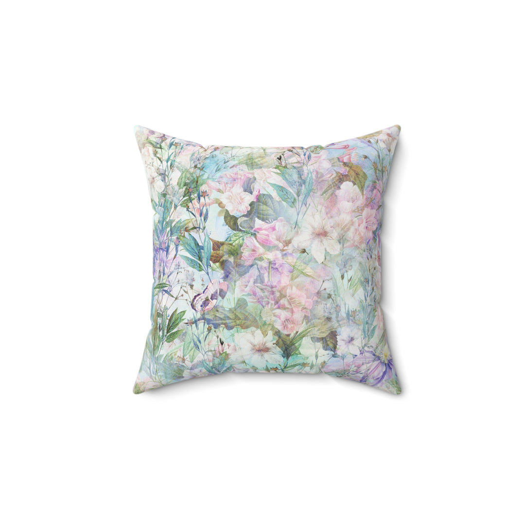 Luxury Faux Suede Pillow - Pastel Summer
