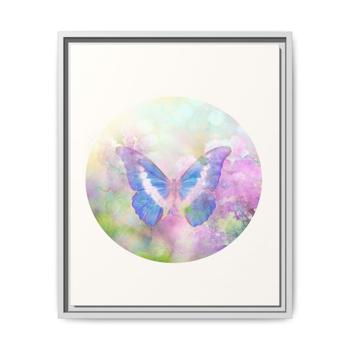 Canvas Wall Art - Sustainably Made Wall Décor - Lilac Butterfly