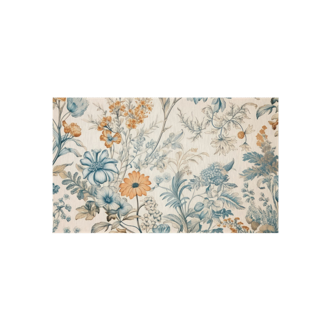 Soft Floral Outdoor Rug - Gold Garden
