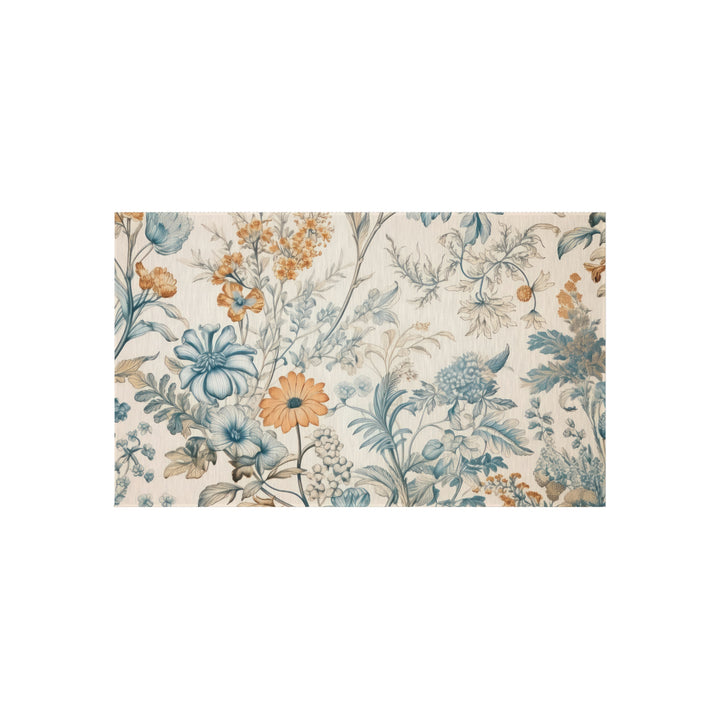 Soft Floral Outdoor Rug - Gold Garden
