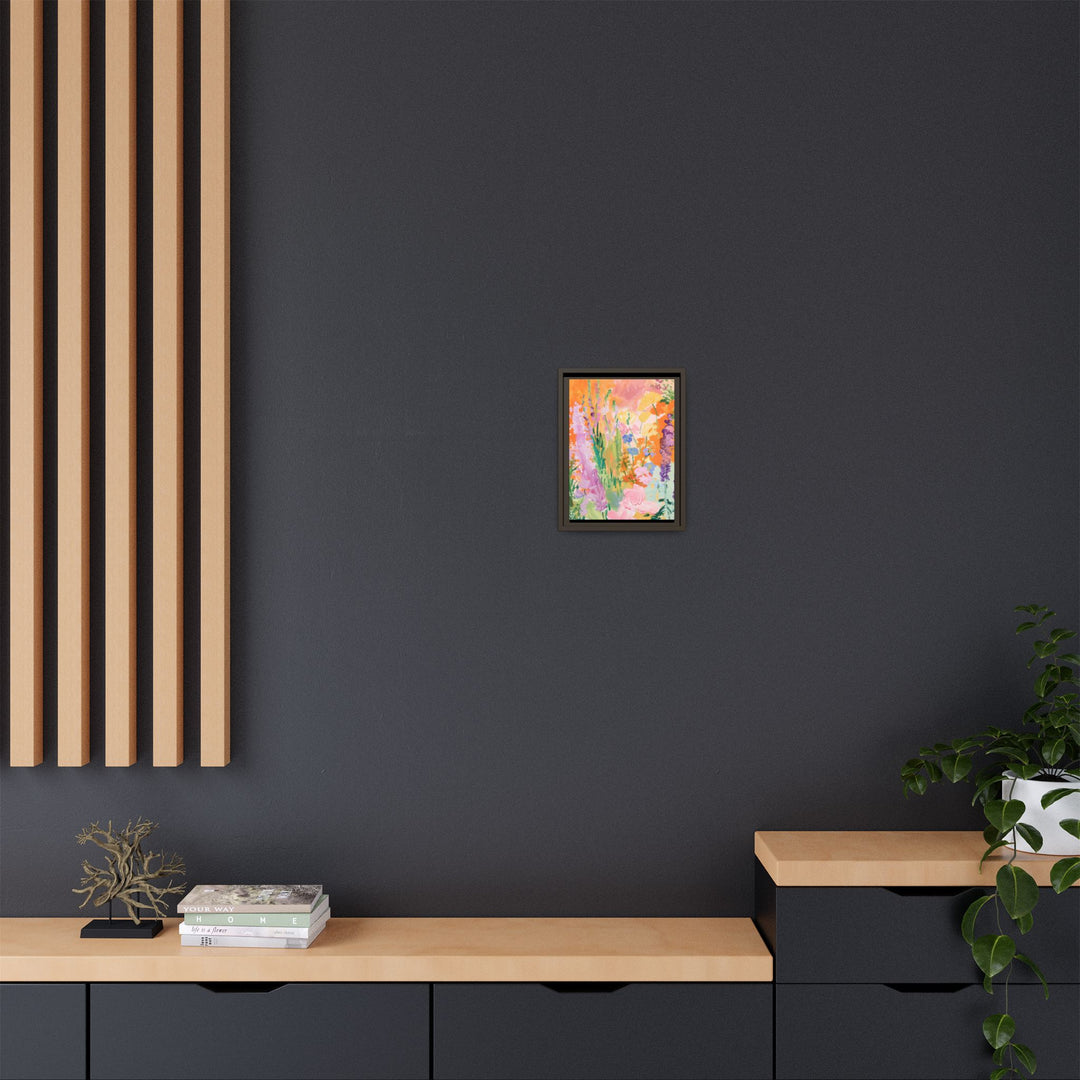 Canvas Wall Art - Sustainably Made Framed Wall Art - Bright Garden
