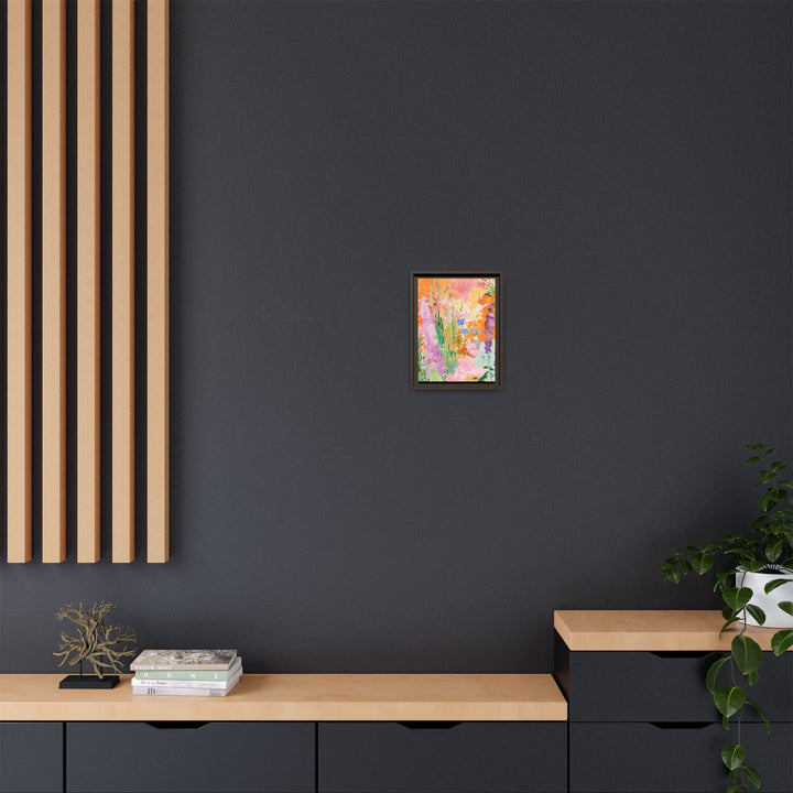 Canvas Wall Art - Sustainably Made Framed Wall Art - Bright Garden