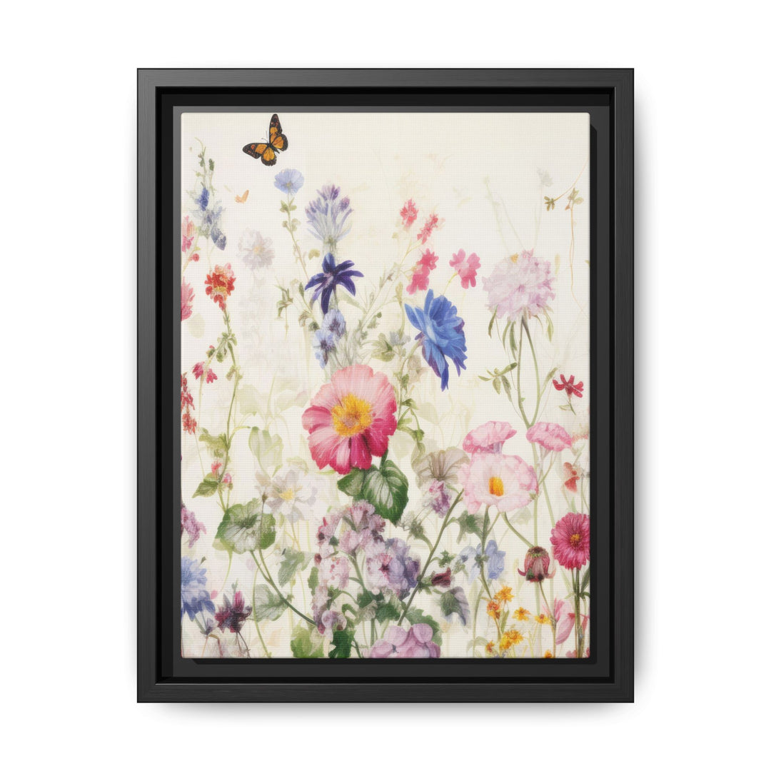 Canvas Wall Art - Sustainably Made Framed Wall Art - Soft Meadow