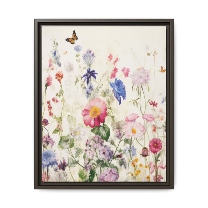 Canvas Wall Art - Sustainably Made Framed Wall Art - Soft Meadow
