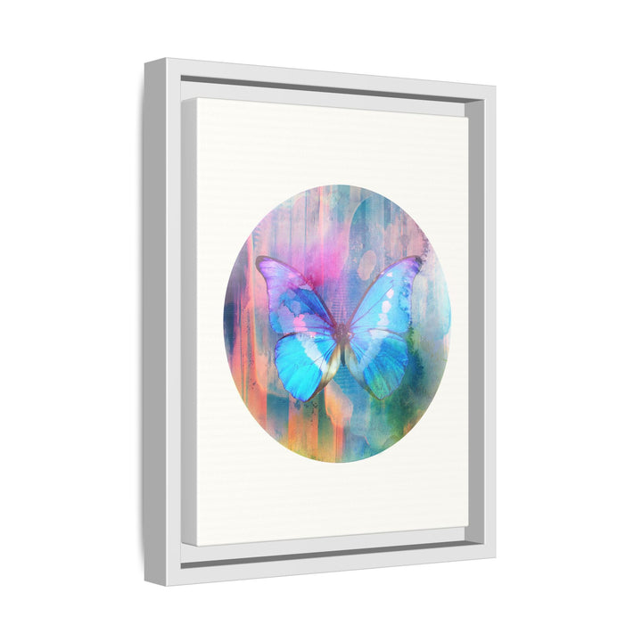 Canvas Wall Art - Sustainably Made Framed Wall Décor - Electric Blue Butterfly