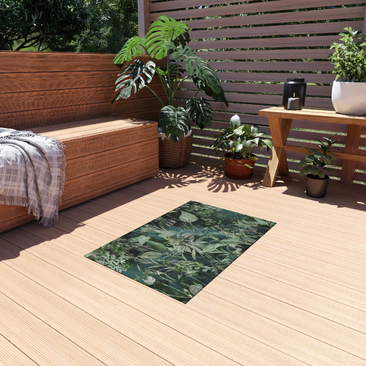 Outdoor Rug - Green Forest
