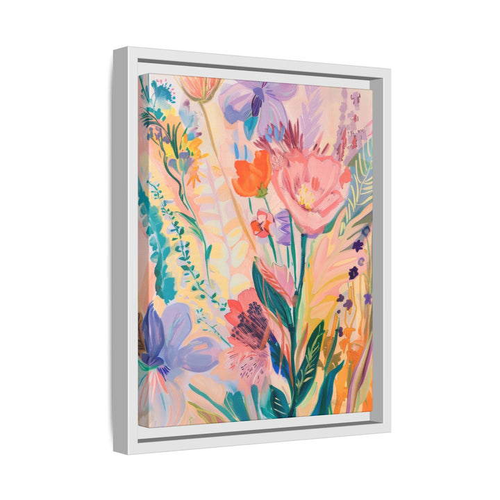Canvas Wall Art - Sustainably Made Framed Wall Art - Happy Flowers