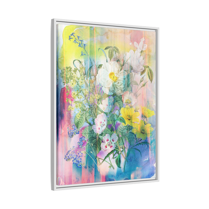 Canvas Wall Art - Sustainably Made Framed Wall Art - Electric Garden