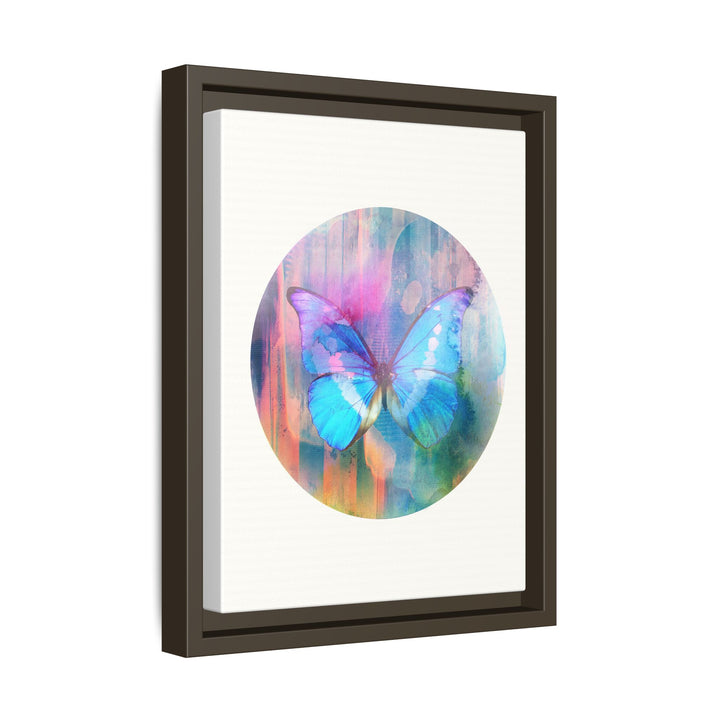 Canvas Wall Art - Sustainably Made Framed Wall Décor - Electric Blue Butterfly