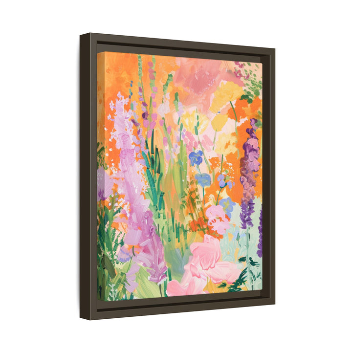 Canvas Wall Art - Sustainably Made Framed Wall Art - Bright Garden