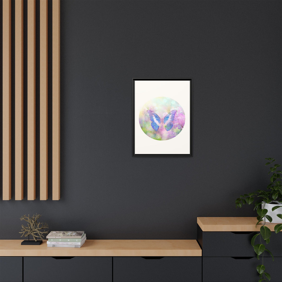Canvas Wall Art - Sustainably Made Wall Décor - Lilac Butterfly