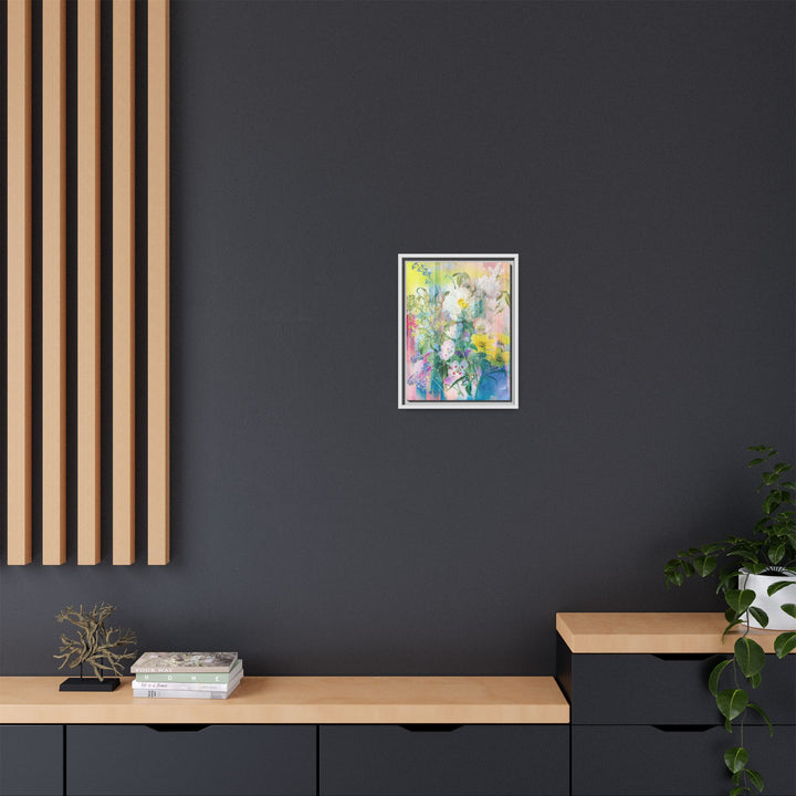 Canvas Wall Art - Sustainably Made Framed Wall Art - Electric Garden