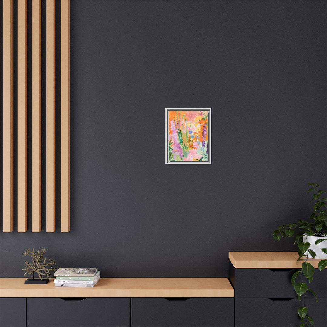 Canvas Wall Art - Sustainably Made Framed Wall Art - Bright Garden