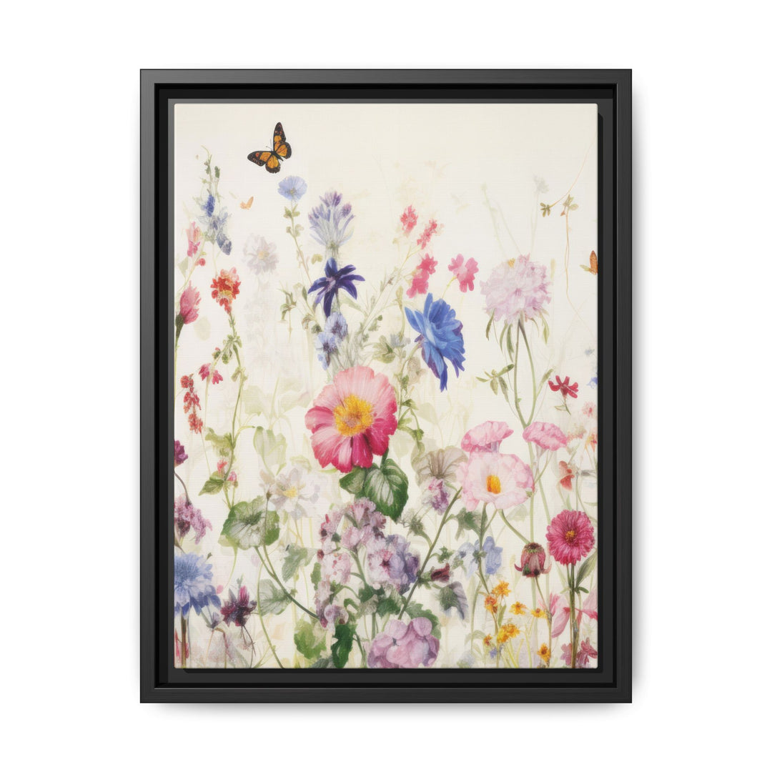 Canvas Wall Art - Sustainably Made Framed Wall Art - Soft Meadow