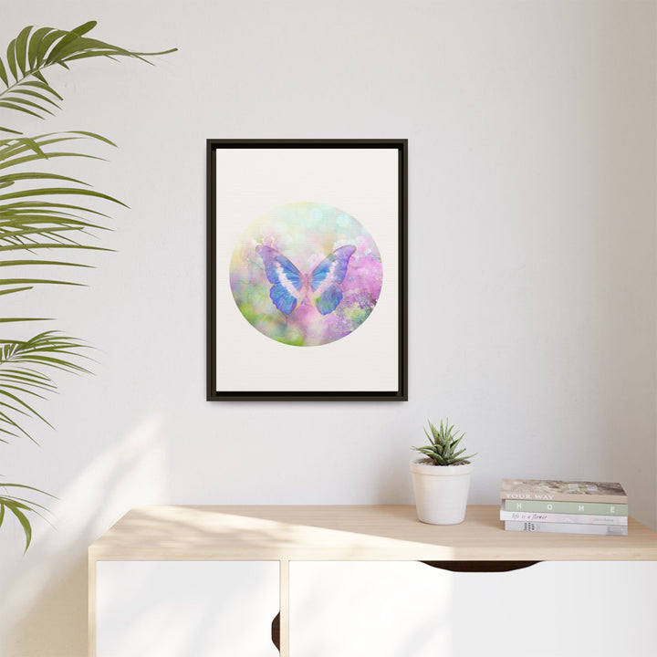 Canvas Wall Art - Sustainably Made Wall Décor - Lilac Butterfly