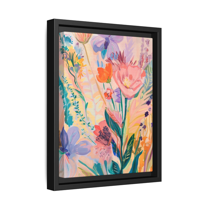 Canvas Wall Art - Sustainably Made Framed Wall Art - Happy Flowers