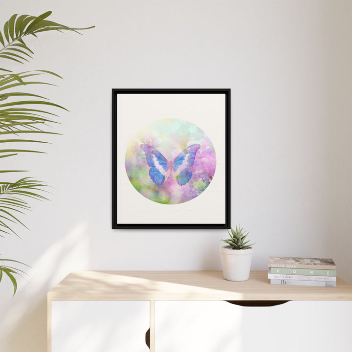 Canvas Wall Art - Sustainably Made Wall Décor - Lilac Butterfly
