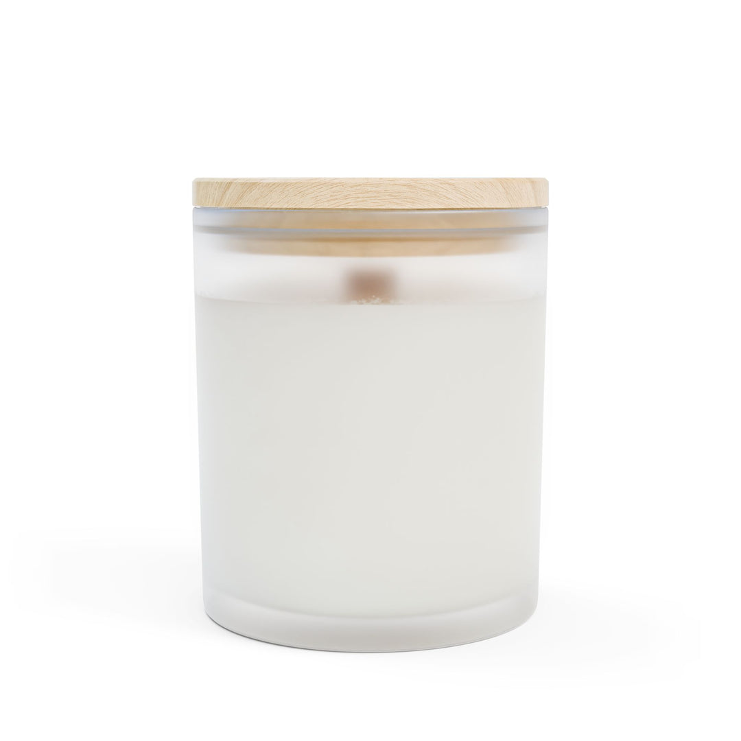 Frosted Glass Candle - 11oz - Vegan Wax - Camelia Dream